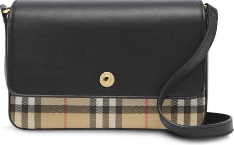 burberry mini vintage check and leather crossbody|Burberry mini check crossbody bag.